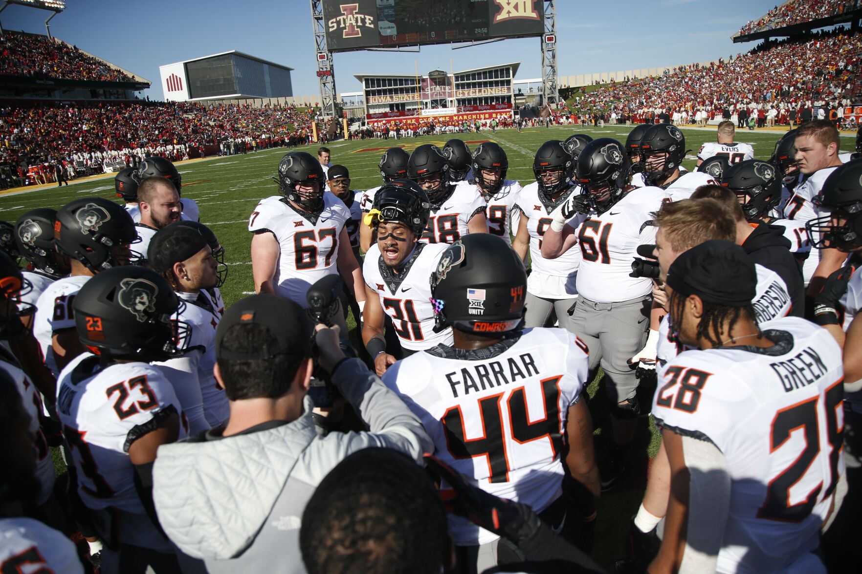 Oklahoma State plays at Iowa State University